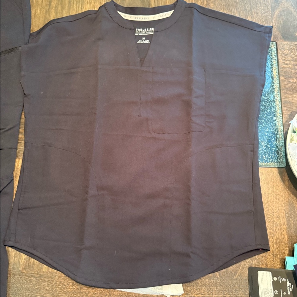 Fabletics scrub set - black, XS